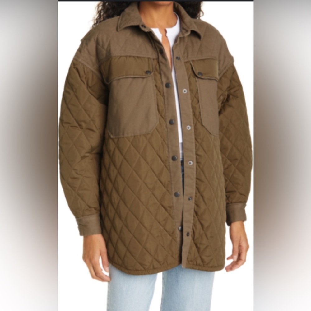 Frame Oversize Shirt Jacket